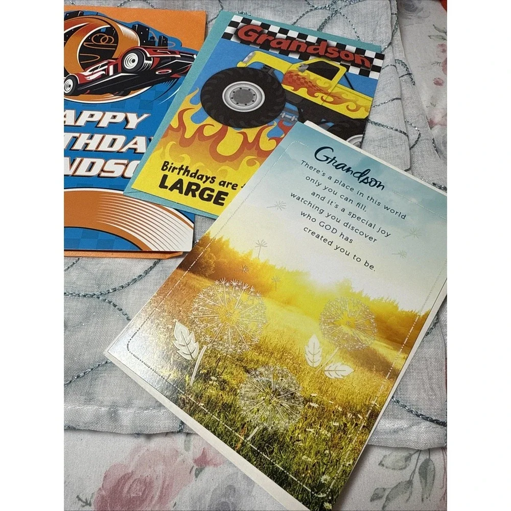 Grandson Greeting Cards Lot of 5 Birthday Special Occasion w/ Envelopes